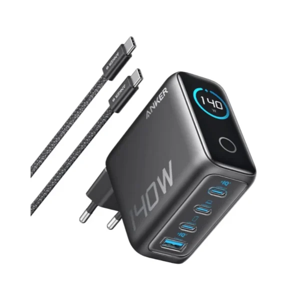 1 anker charger 140w 4 port pd 31 with usb c cable dark gray b2697gz1 1750688397