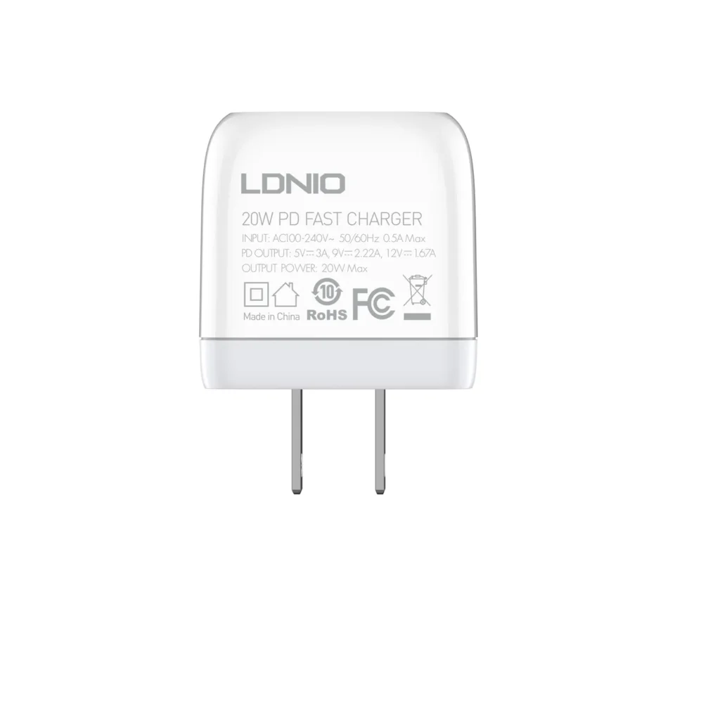 Ldnio a1209c pd 20w home charger us eu plug