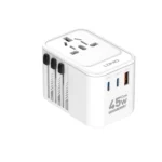 Ldnio z8 professional gan 45w worldwide socket converter with overload protection all in one adapter (1)