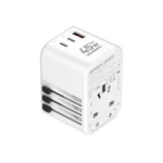 Ldnio z8 professional gan 45w worldwide socket converter with overload protection all in one adapter (4)