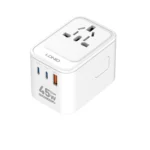 Ldnio z8 professional gan 45w worldwide socket converter with overload protection all in one adapter (5)
