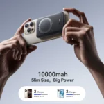 باور بانك Joyroom JR-PBM12 مغناطيسي لاسلكي بسعة 10000 مللي أمبير وشحن سريع 22.5 وات مع حامل حلقي مدمج – أسود - الصورة 6